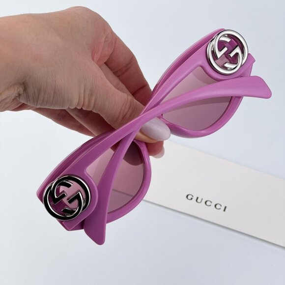 Gucci GG1691S 003 BRAND NEW Sunglasses Pink Mirror Women Oval main image 6